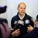 Michigan head coach John Beilein speaks with the media during a press conference in the Pistons locker room on Tuesday, March 20, 2013 at the Palace in Auburn Hills.  Melanie Maxwell I AnnArbor.com